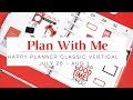 Plan With Me Classic Vertical Happy Planner July 26th - August 1st