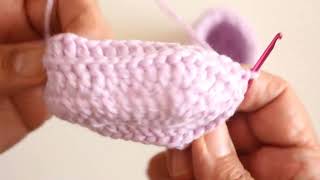 How to Crochet Baby Booties ( 0-3  months )