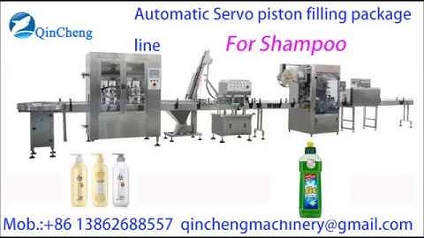 automatic hair conditioner shampoo filling machine servo control piston filler