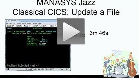 Classical (3270) CICS Programming with Jazz - 2: A Single-record Update