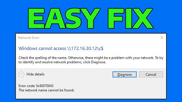How To Fix The Network Name Cannot Be Found Error Code 0x80070043