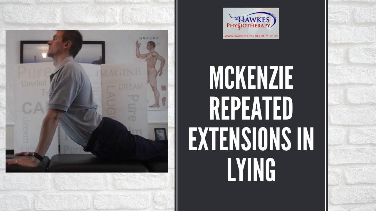 Mckenzie Repeated Extensions in Lying An exercise to help a disc