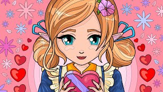 Hey Color app Paint by Numbers Colour with me Anime Girl #relaxing #coloring #japan #heart #love screenshot 2