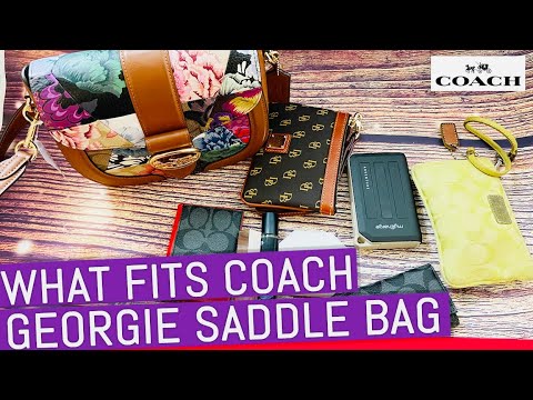What Fits In My Bag 2021 | Coach Georgie Saddle Bag #Shorts