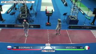 FE W S Individual Moscow RUS GP 2016 T16 02 red VECCHI ITA vs EGORIAN RUS