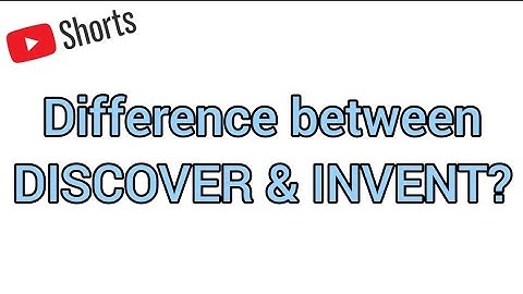 The Difference between Discover & Invent? #shorts #english #vocabulary