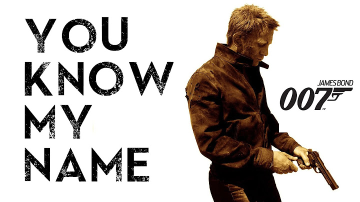 James Bond : Daniel Craig tribute