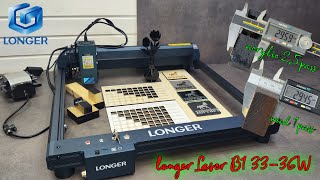 Powerful Longer Laser B1 33-36W optical power, 450x440mm working area and speed up to 36,000 mm/min