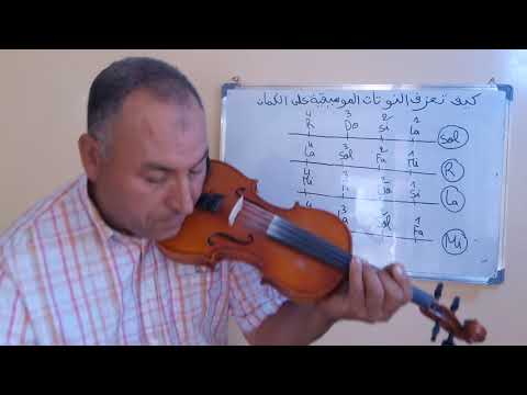 كيف تعزف النوتات الموسيقية على الكمان