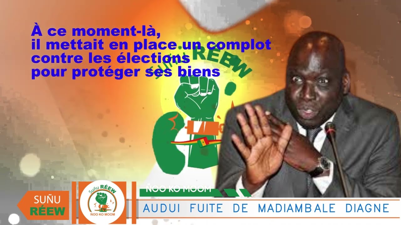 Un audio fuit de MADIAMBALE DIAGNE quand il faisait tout pour empcher les lections de DIOMAYE