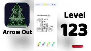 🎯 Arrow Out Level 123 Walkthrough | Relaxing Puzzle Game | SolutionGuruji