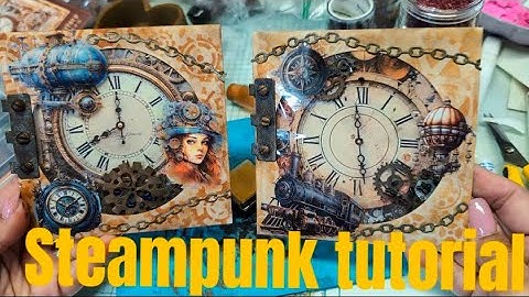 STEAMPUNK TUTORIAL CD ENVELOPE SHAKER