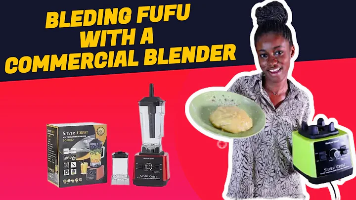 Blending FUFU using Silver Crest Commercial Blender... See How it Turned Out!!!
