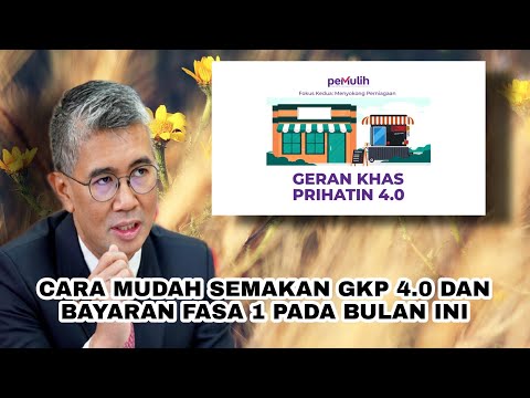 Cara Mudah Semakan GKP 4.0  Bayaran Secara 2 Fasa RM1000