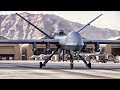 MQ-9 Reaper Takeoff At Kandahar Air Base Armed With GBU-38