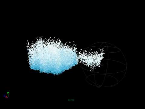 Maya Particle Test - Grab particles