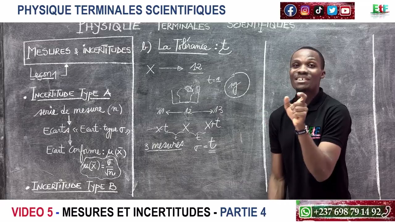 VIDEO 5 - PHYSIQUE TERMINALES   MESURES ET INCERTITUDES - PARTIE 4