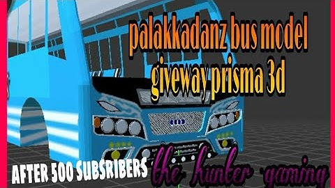 Pallakkadanz bus model giveway II prisma 3d II The hunter gaming