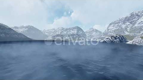 Fog On Mountain Lake 4K | Motion Graphics - Envato elements