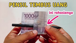 Sangat Mudah !! Rahasia sulap pensil tembus uang kertas