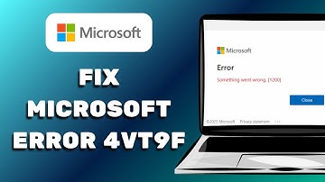 Hoe Microsoft-fout 4vt9f - Er ging iets mis 2025 op te lossen