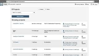 Creating and grading homework in SageMathCloud Video 1