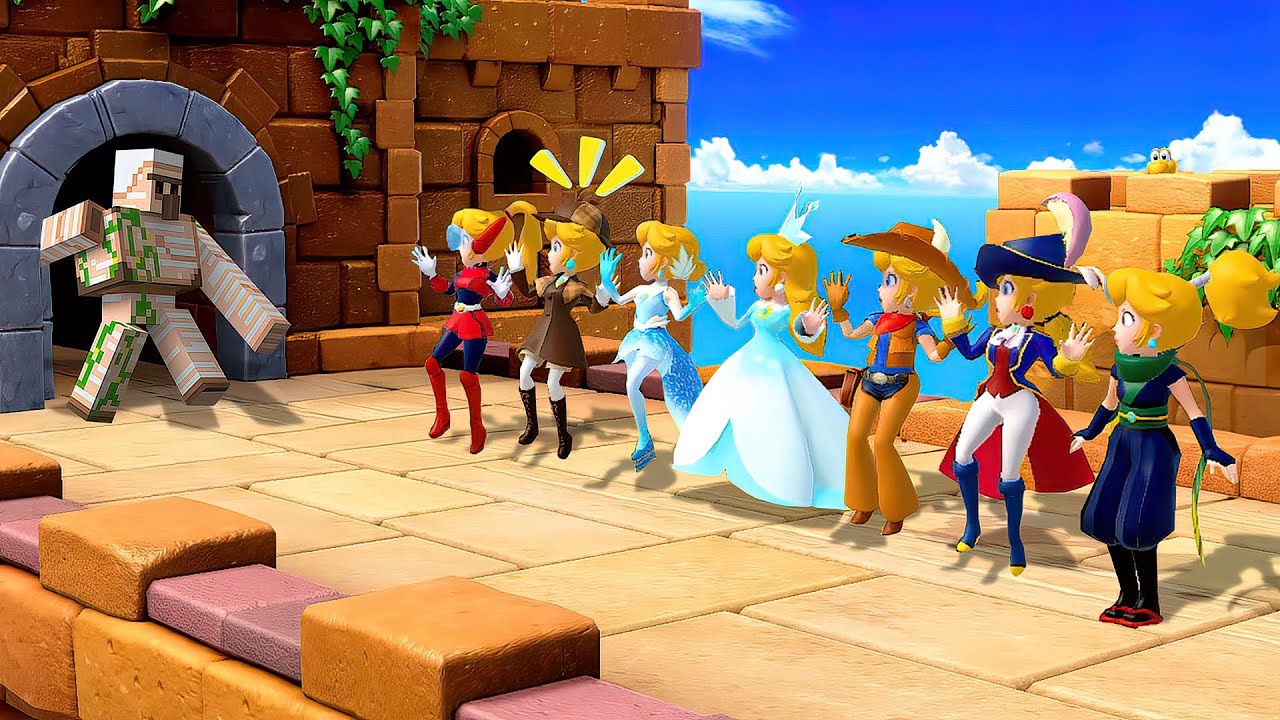 スーパーマリオパーティ】 バトルミニゲームスーパープリズムピーチVs 