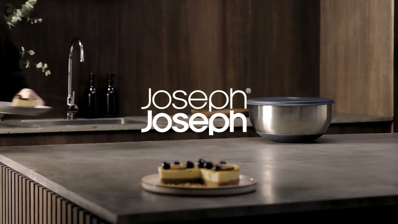 Joseph Joseph 20155 Uno Saladekom en Serveerbladen - Steen,eén maat