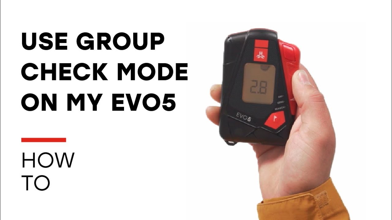 How do I use group check mode on my ARVA Evo 5 ? 