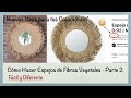 Hacer Espejo Sol con Fibras Vegetales - Boho Decor - Recreación Maisons du Monde - Mónica Trébol
