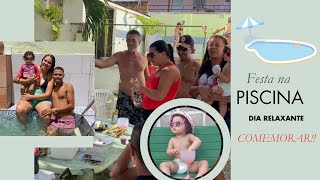 Dia de piscina em família: A diversão foi garantida