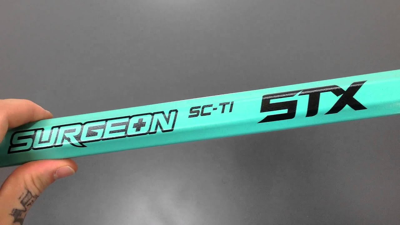 STX Surgeon ScTi Scrub Green Attack Lacrosse Shaft Product Video SALE