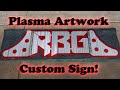 Plasma Cut Metal Art Custom Sign for Red Beards Garage