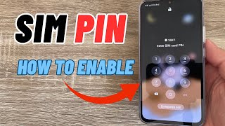 How to Enable / Disable SIM PIN on Samsung Galaxy A14, A24, A34, A54