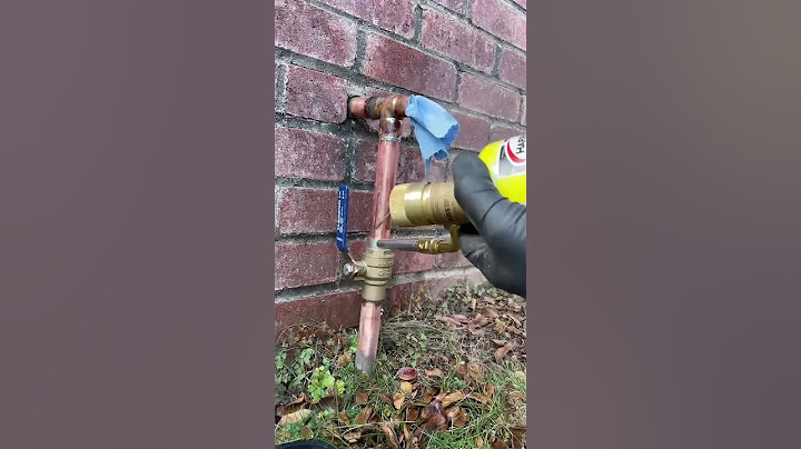 replacing a main shut off valve on copper line #plumber #plumbing #soldering