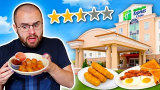 Eating at the Holiday Inn for 24 HOURS! 2-STAR Hotel Review!
