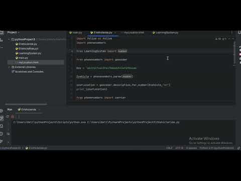 Python E vehicle Projects -  Evehicle ride sharing using Python