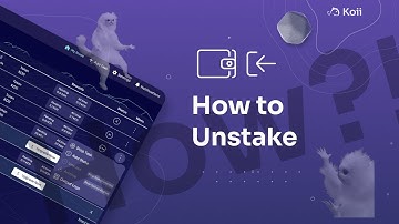 How To Unstake Your Koii! | Koii Docs