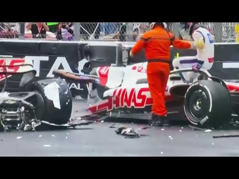 Horrible accident of Haas Driver Mick Schumacher at F1 Monaco GP 2022