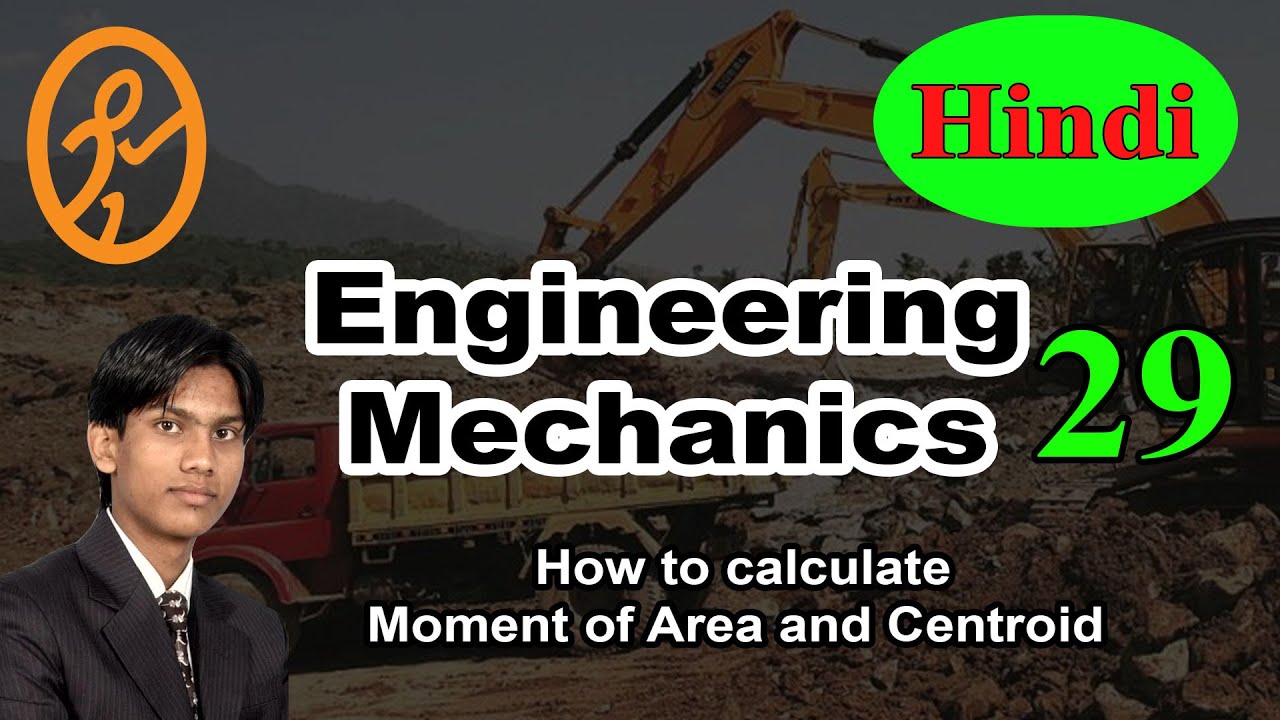 How to calculate Moment of Area and Centroid | Basics of Engineering Mechanics in Hindi part 29