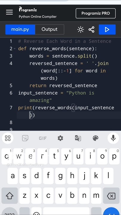 Reverse Each Word in Python| Mind-Blowing Coding Hack #PythonTricks # ...