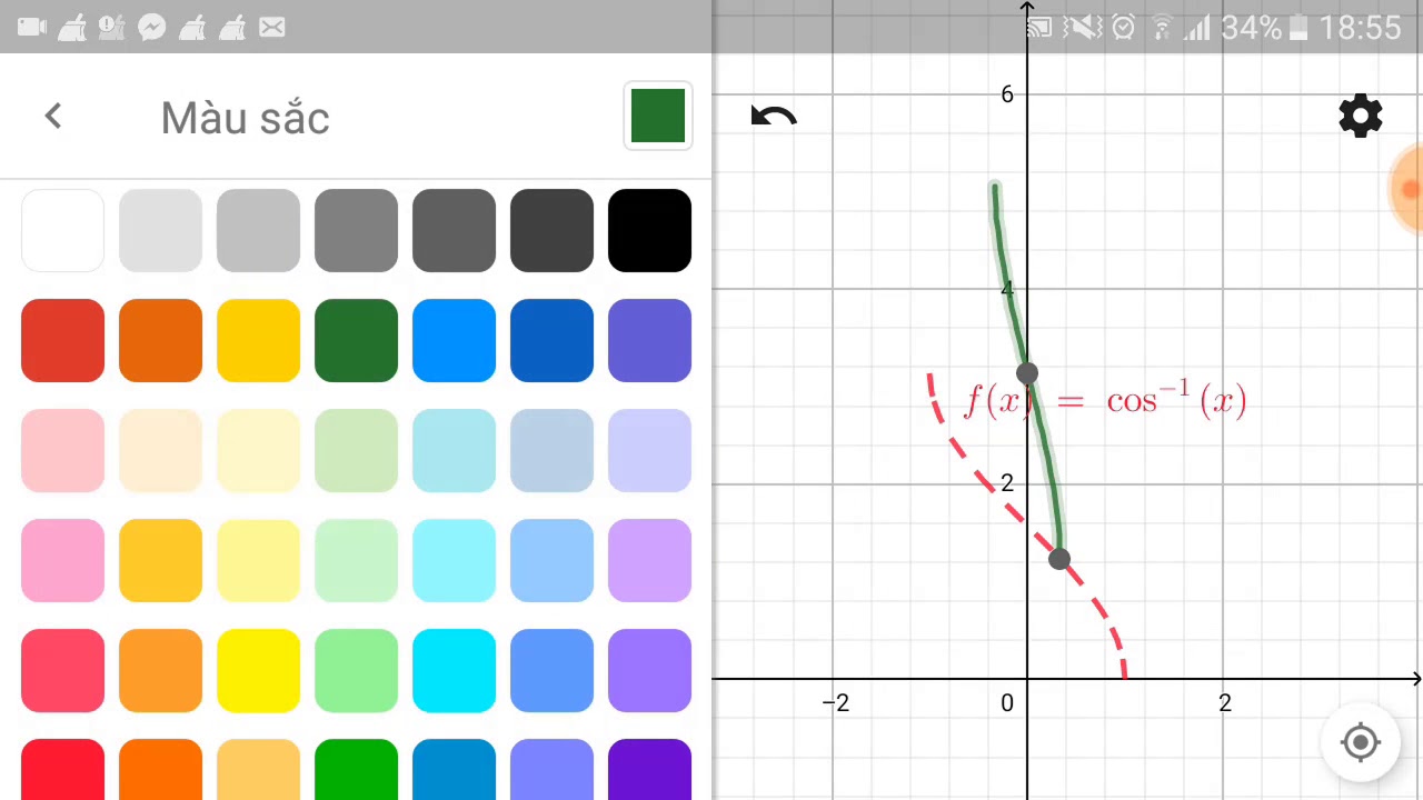 H ng d n v th h m ng c b ng geogebra 2d tr n i n tho i youtube