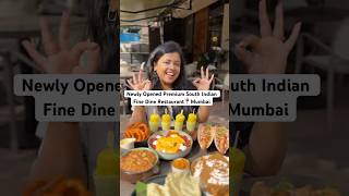 Unique South Indian Fusion Food Restaurant #mumbai #youtubeshortsindia #ytshortsindia #indianfood