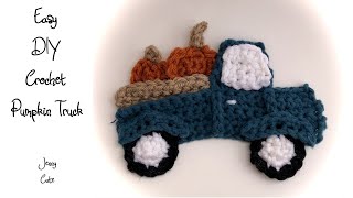 Easy DIY Crochet Pumpkin Truck - Window Rows 1-3