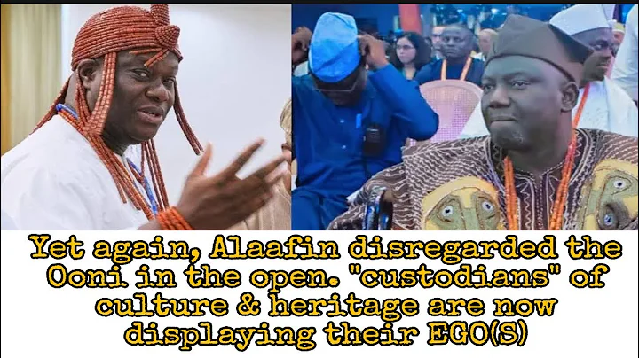 Moment Alaafin Oyo Owoade Snub Oonirisha at Abuja as Oonirisha also Pretended He didn't See Alaafin.