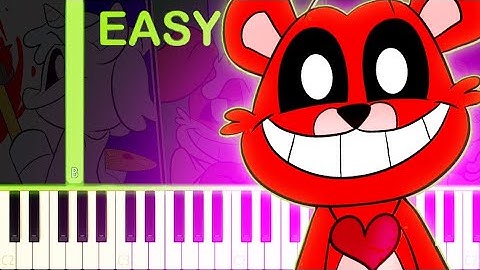 SMILE EVERYDAY song | Smilling Critters - EASY Piano Tutorial
