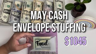 May Cash Stuffing | 2 weeks of income | Bills & Savings