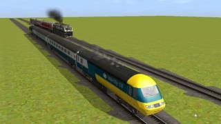 (Trainz Simulator 12) DF11 locomotive VS Intercity HST 125 [testing version]