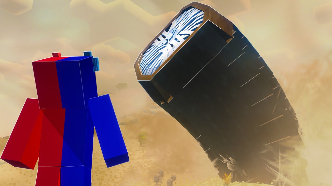 Defeating Minecraft BIGGEST Creature | The Sandworm