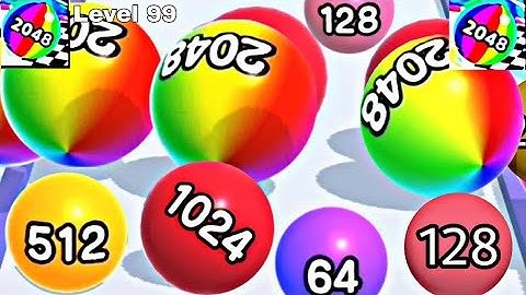 Ball Run 2048 - All Levels Gameplay Android, iOS ( Levels 91 - 100)